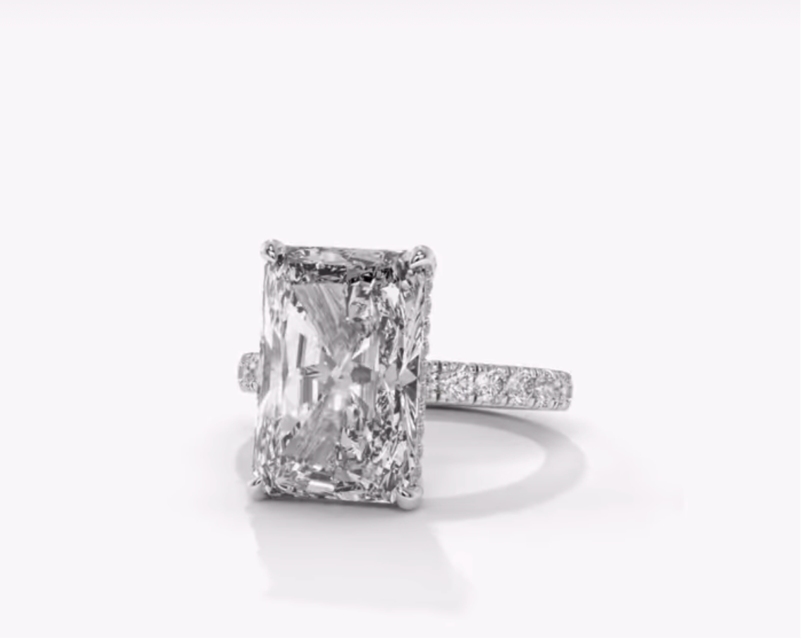 Rose Gold Custom made radiant ring
