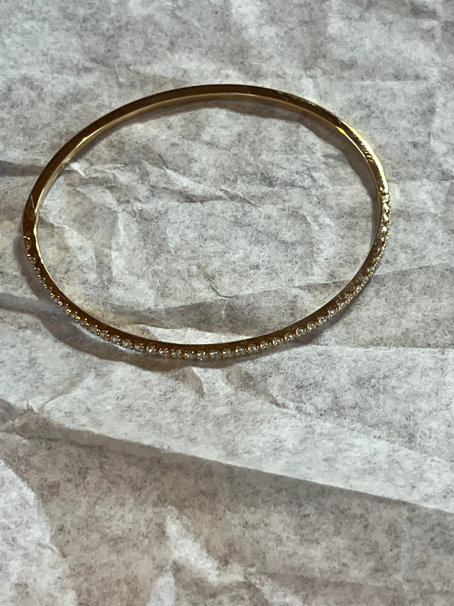 (White) Custom oval bangle (Copy)