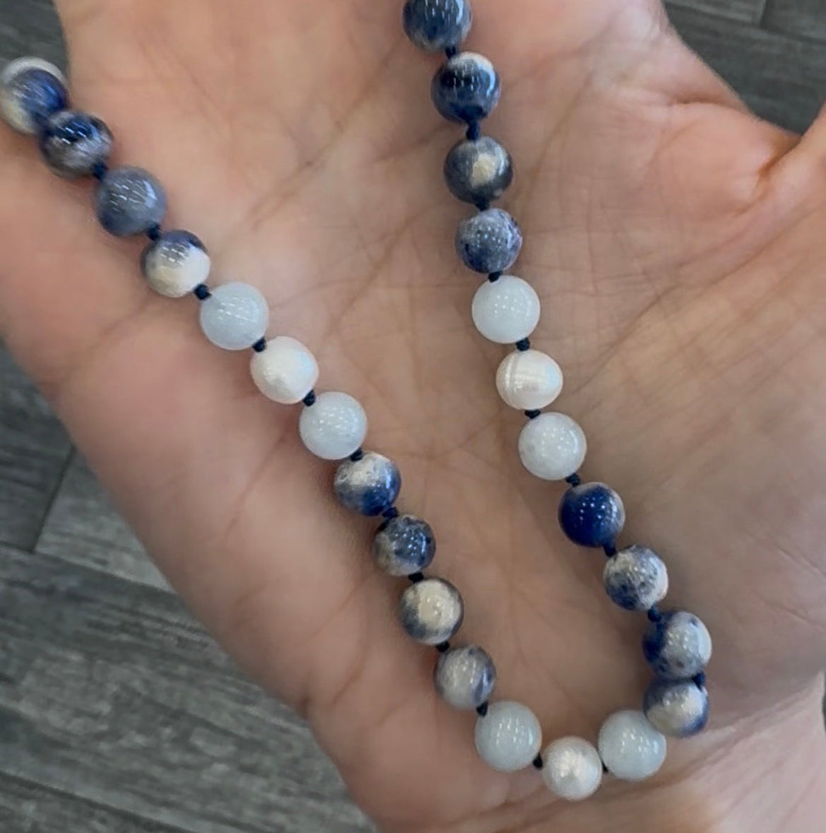 Natural aquamarine beads