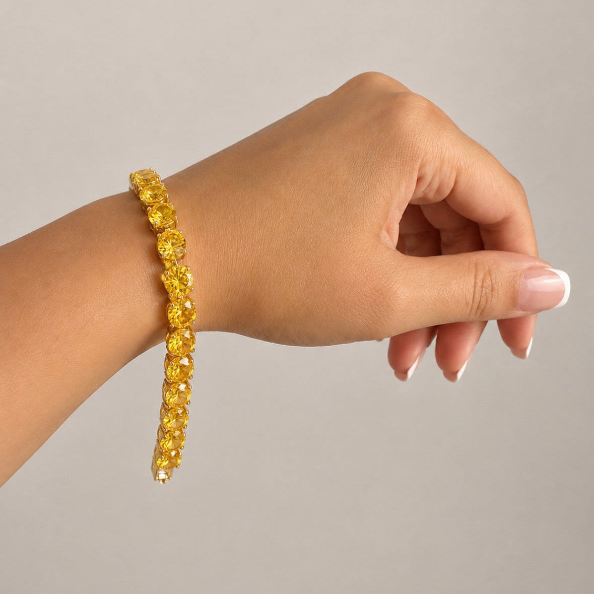 Canary Yellow Tennis Bracelet
