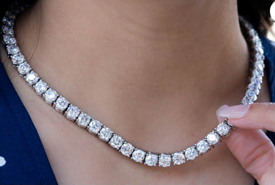 26ctw tennis necklace
